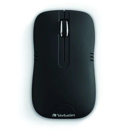 Commuter Series Cordless Optical Computer Mouse, 3 Buttons, 2.4 GHz (Matte Black)