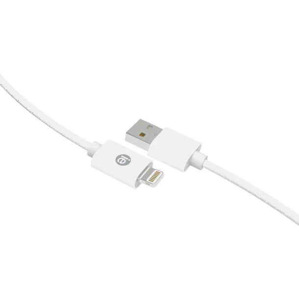 Charge and Sync Braided Lightning(R) to USB Cable (120 In.; White)