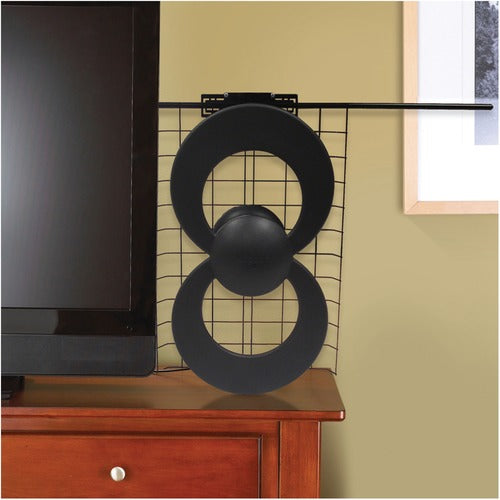 2V UHF/VHF Indoor/Outdoor DTV Antenna with 20" Mount