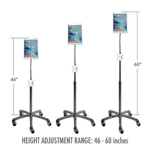 Heavy-Duty Security Gooseneck Floor Stand for iPad(R)/Tablet