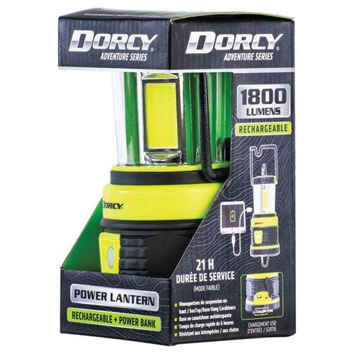 Dorcy 41-3125 1,800-Lumen Rechargeable Adventure Lantern