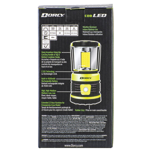 Dorcy 41-3125 1,800-Lumen Rechargeable Adventure Lantern