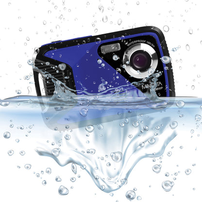 MN30WP Waterproof 4x Digital Zoom 21 MP/1080p Digital Camera (Blue)