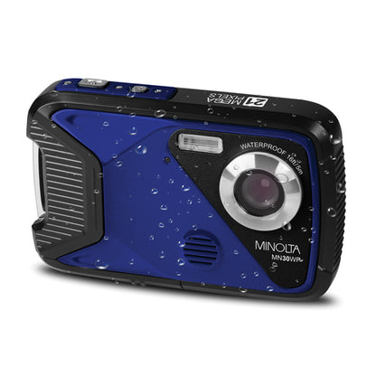 MN30WP Waterproof 4x Digital Zoom 21 MP/1080p Digital Camera (Blue)