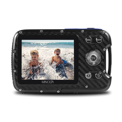 MN30WP Waterproof 4x Digital Zoom 21 MP/1080p Digital Camera (Blue)