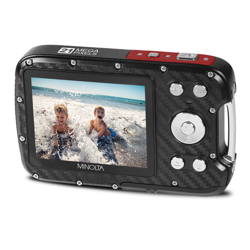 MN30WP Waterproof 4x Digital Zoom 21 MP/1080p Digital Camera (Red)