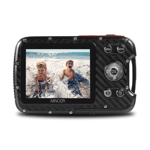 MN30WP Waterproof 4x Digital Zoom 21 MP/1080p Digital Camera (Red)