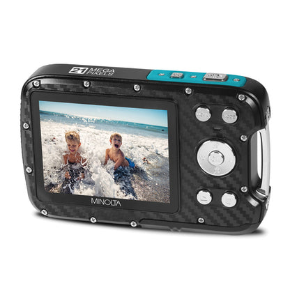 MN30WP Waterproof 4x Digital Zoom 21 MP/1080p Digital Camera (Teal)