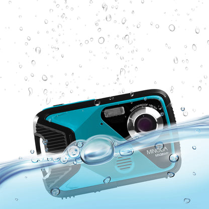 MN30WP Waterproof 4x Digital Zoom 21 MP/1080p Digital Camera (Teal)