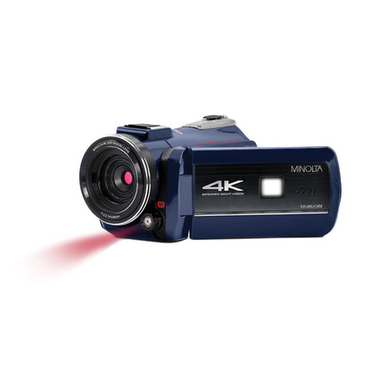 4K Ultra HD 16x Digital Zoom IR Night Vision Video Camcorder (Blue)