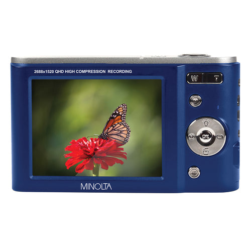 MND20 16x Digital Zoom 44 MP/2.7K Ultra HD Digital Camera (Blue)