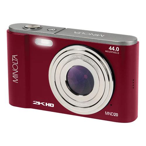 MND20 16x Digital Zoom 44 MP/2.7K Ultra HD Digital Camera (Red)