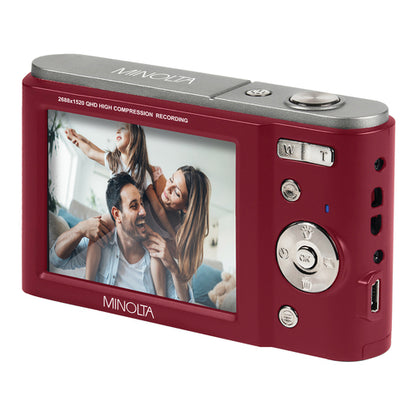 MND20 16x Digital Zoom 44 MP/2.7K Ultra HD Digital Camera (Red)