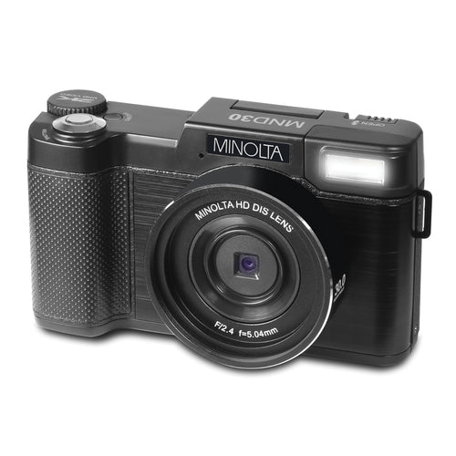 MND30 4x Digital Zoom 30 MP/2.7K Quad HD Digital Camera (Black)