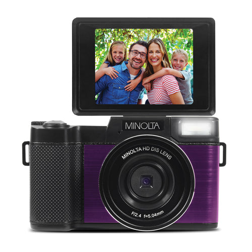 MND30 4x Digital Zoom 30 MP/2.7K Quad HD Digital Camera (Purple)