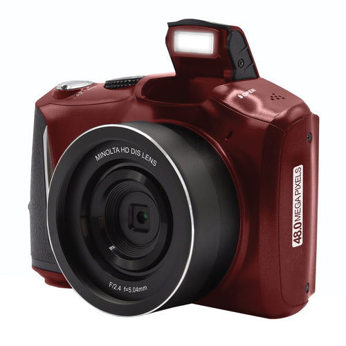 MND50 16x Digital Zoom 48 MP/4K Ultra HD Digital Camera (Red)