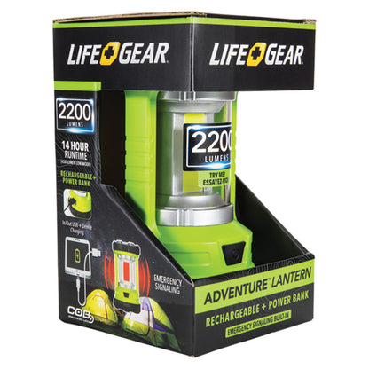 Life+Gear 41-3992 2,200-Lumen USB Rechargeable Lantern and Powerbank