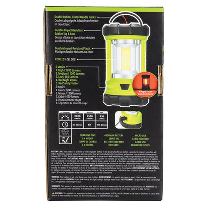 Life+Gear 41-3992 2,200-Lumen USB Rechargeable Lantern and Powerbank