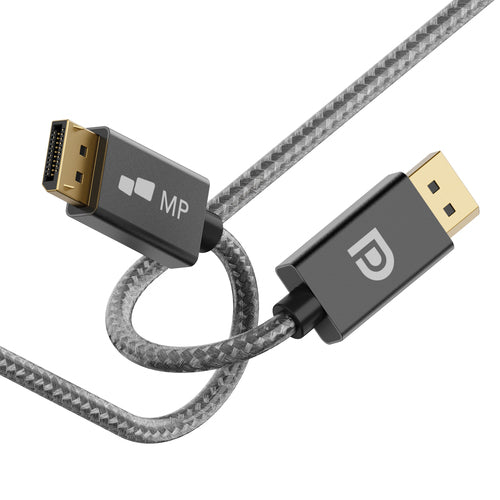 6-Ft. 8K DisplayPort Cable, Gray