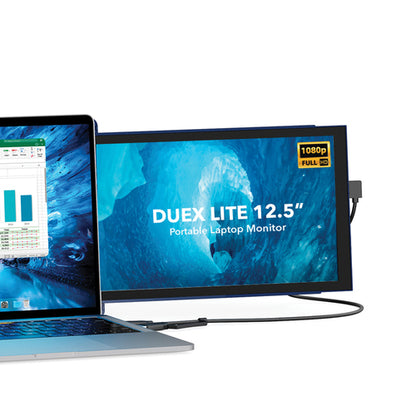 MP DUEX Lite 12.5-In. LCD Slide-Out Display for Laptops, Blue