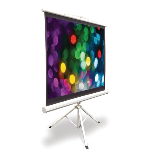 Floor-Standing Portable Tripod Manual Projector Screen (50-Inch)