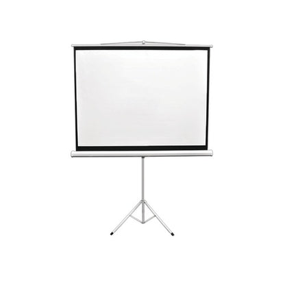 Floor-Standing Portable Tripod Manual Projector Screen (84-Inch)