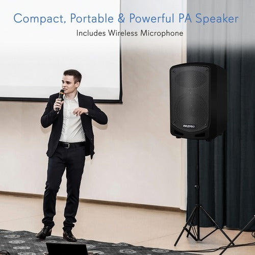 Pyle Compact and Portable Bluetooth® PA Speaker