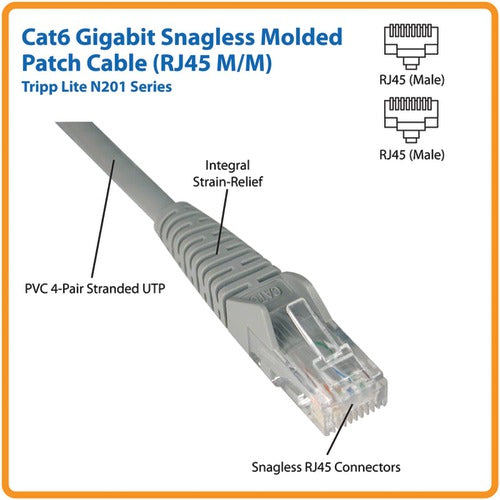 CAT-6 Gigabit Snagless Molded Patch Cable (7ft)