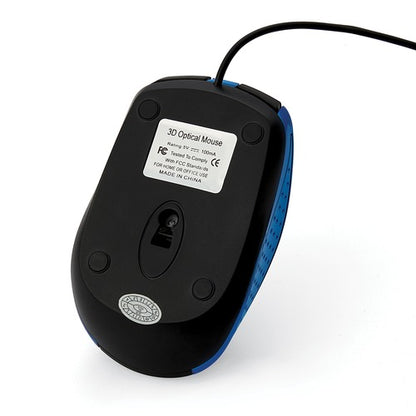 Corded Notebook Optical Mouse (Blue)