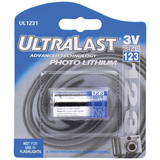3-Volt CR123A Lithium Photo Battery