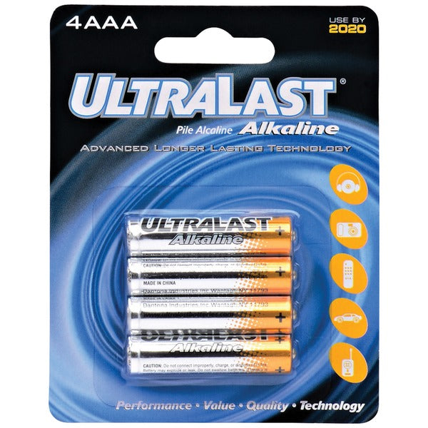 AAA Alkaline Batteries, 4 pk