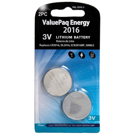 2016 Lithium Coin Cell Batteries, 2 pk