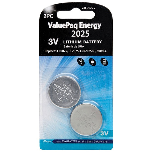 2025 Lithium Coin Cell Batteries, 2 pk