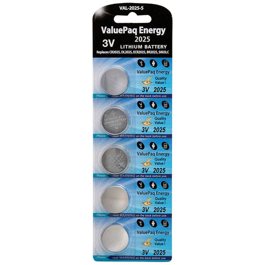 2025 Lithium Coin Cell Batteries, 5 pk