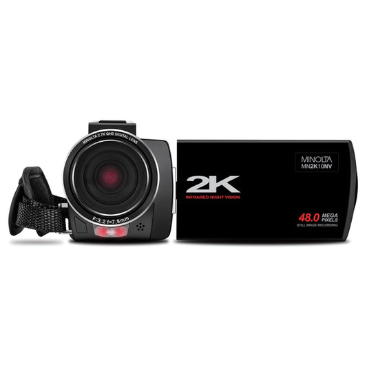 2.7K Quad HD 16x Digital Zoom IR Night Vision Video Camcorder (Black)