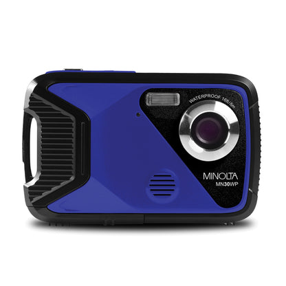 MN30WP Waterproof 4x Digital Zoom 21 MP/1080p Digital Camera (Blue)