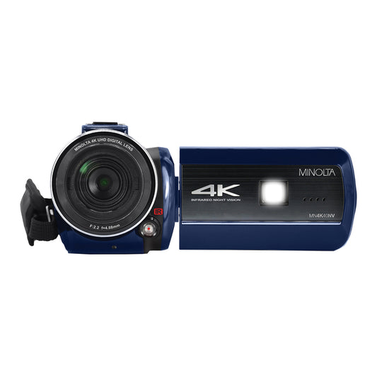 4K Ultra HD 16x Digital Zoom IR Night Vision Video Camcorder (Blue)
