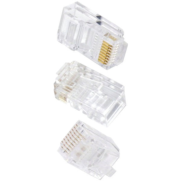 8-Pin CAT-6 Crimp Connectors, 50-Pack