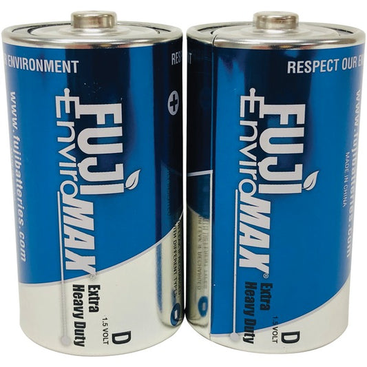 D Extra Heavy-Duty Batteries, 2 pk