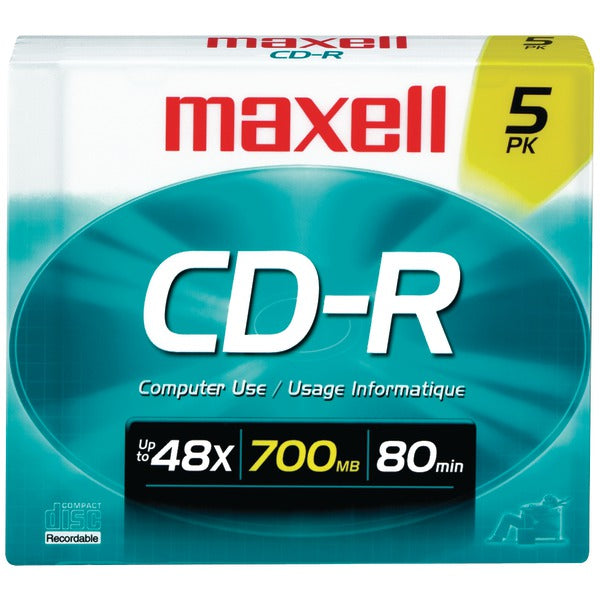 CD-R 48x 700 MB/80-Minute Blank Discs (5 Pack)