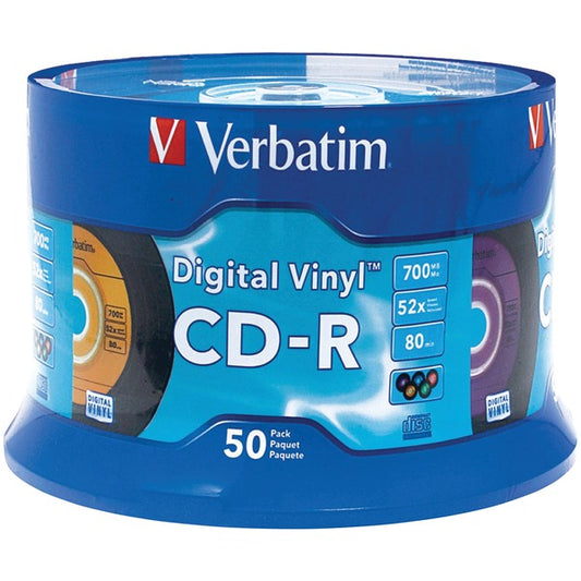 700MB 80-Minute Digital Vinyl CD-Rs (50-ct Spindle)