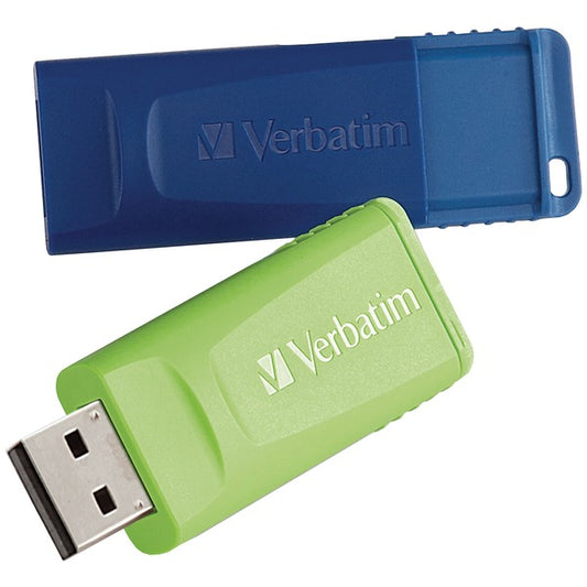 16GB USB Flash Drive (2 pk; Blue & Green)